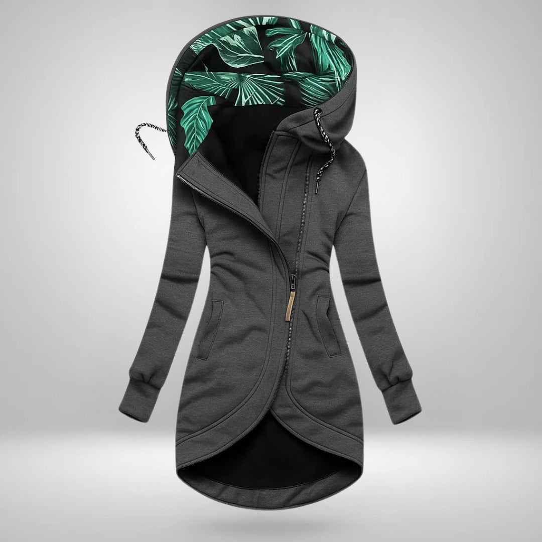 Manteau d’hiver matelassé long à capuchon pour femme
