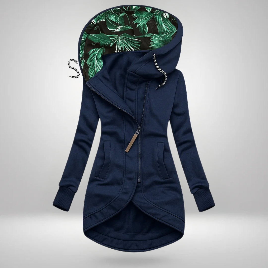 Manteau d’hiver matelassé long à capuchon pour femme